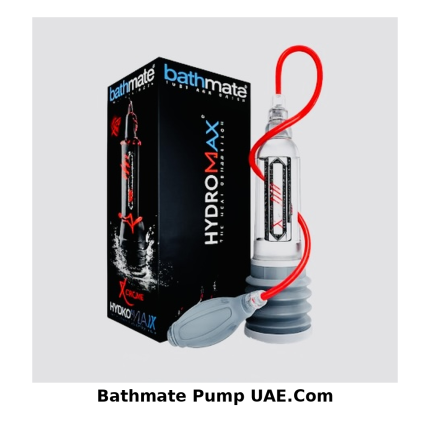 Bathmate Hydromax water-based vacuum pump with cylinder, hand bulb and hose